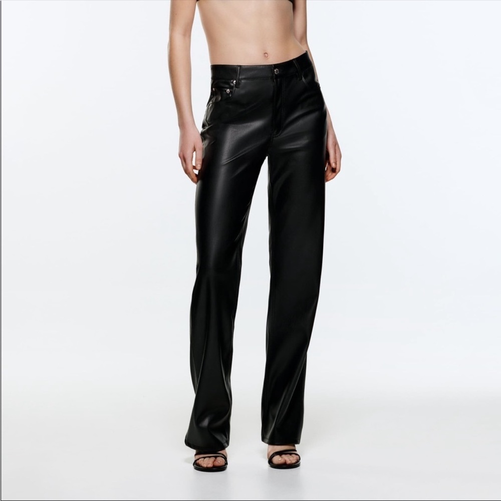 zara 90s wide leg pant size 14